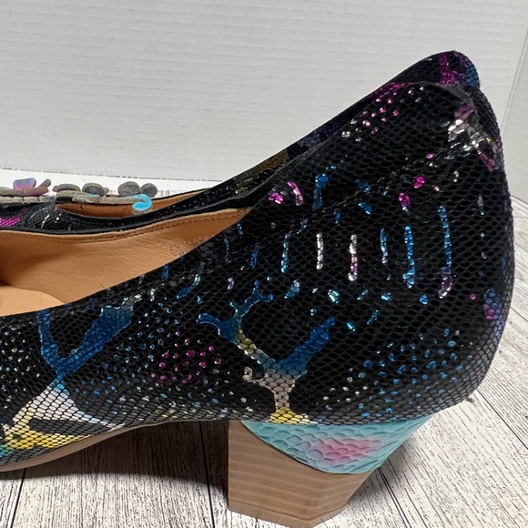 Socofy Leather wearable art shoes pumps size size 36 -5-5.5 - Picture 5 of 15